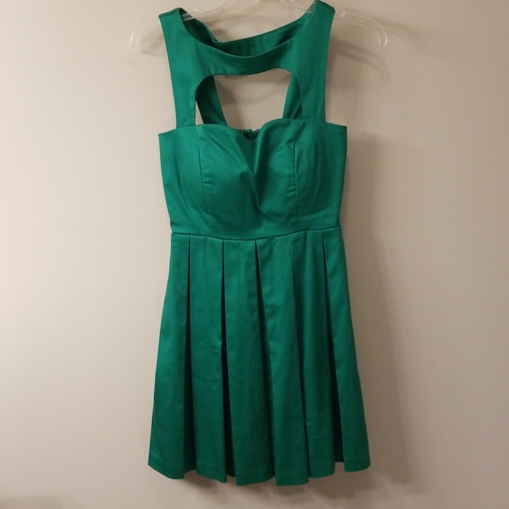 Kelley green cocktail dress